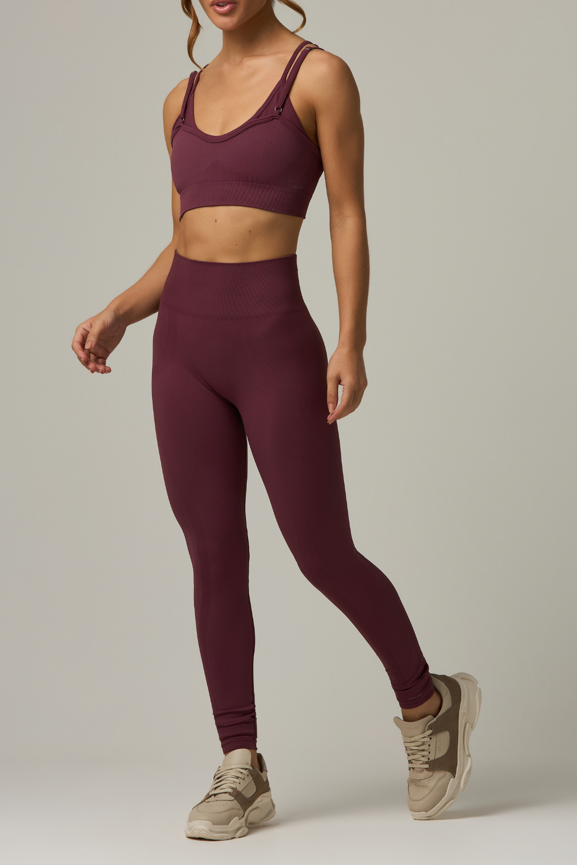 Legging Caos Seamless Burgundy
