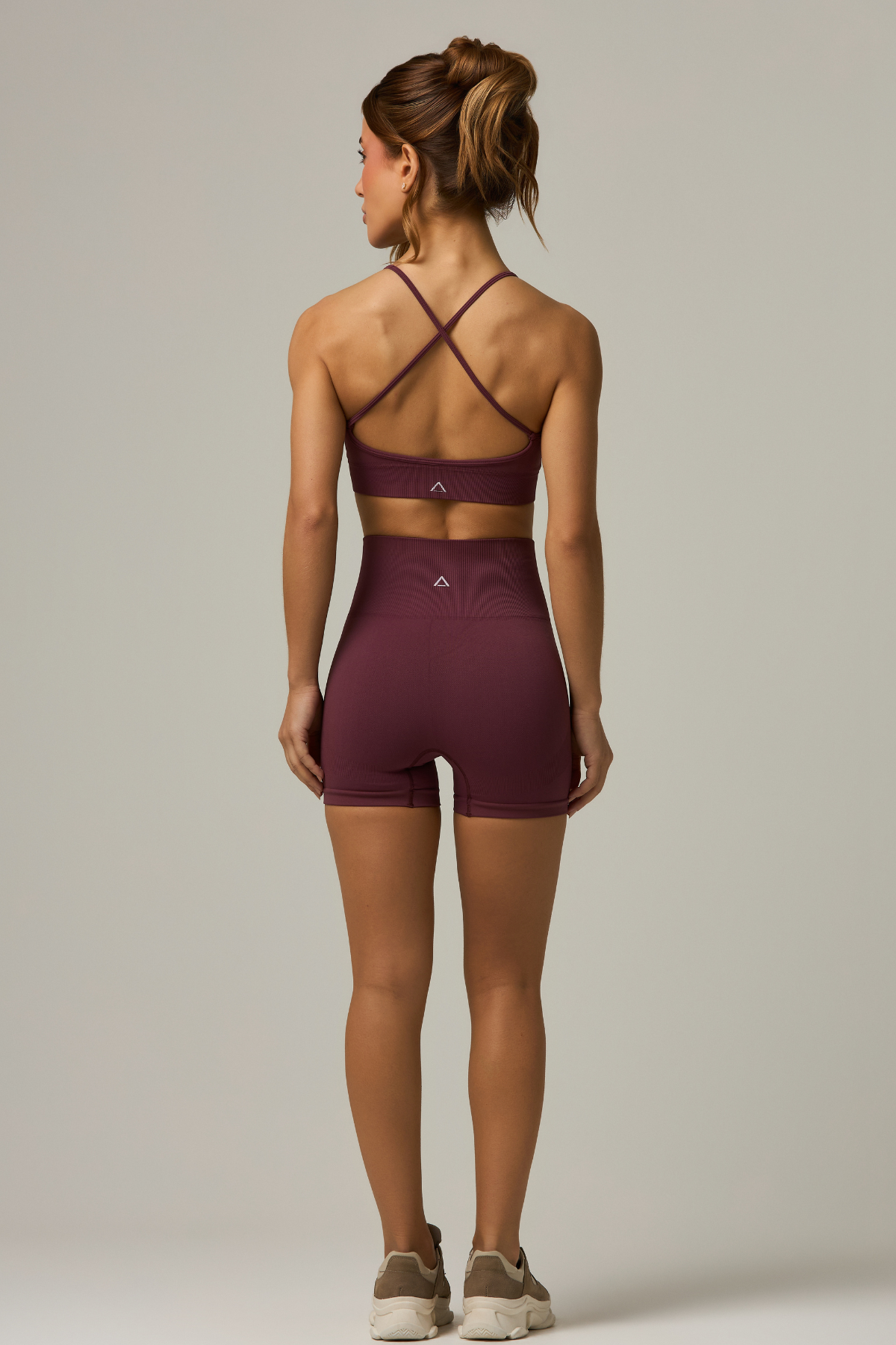 Short Pure Seamless Burgundy
