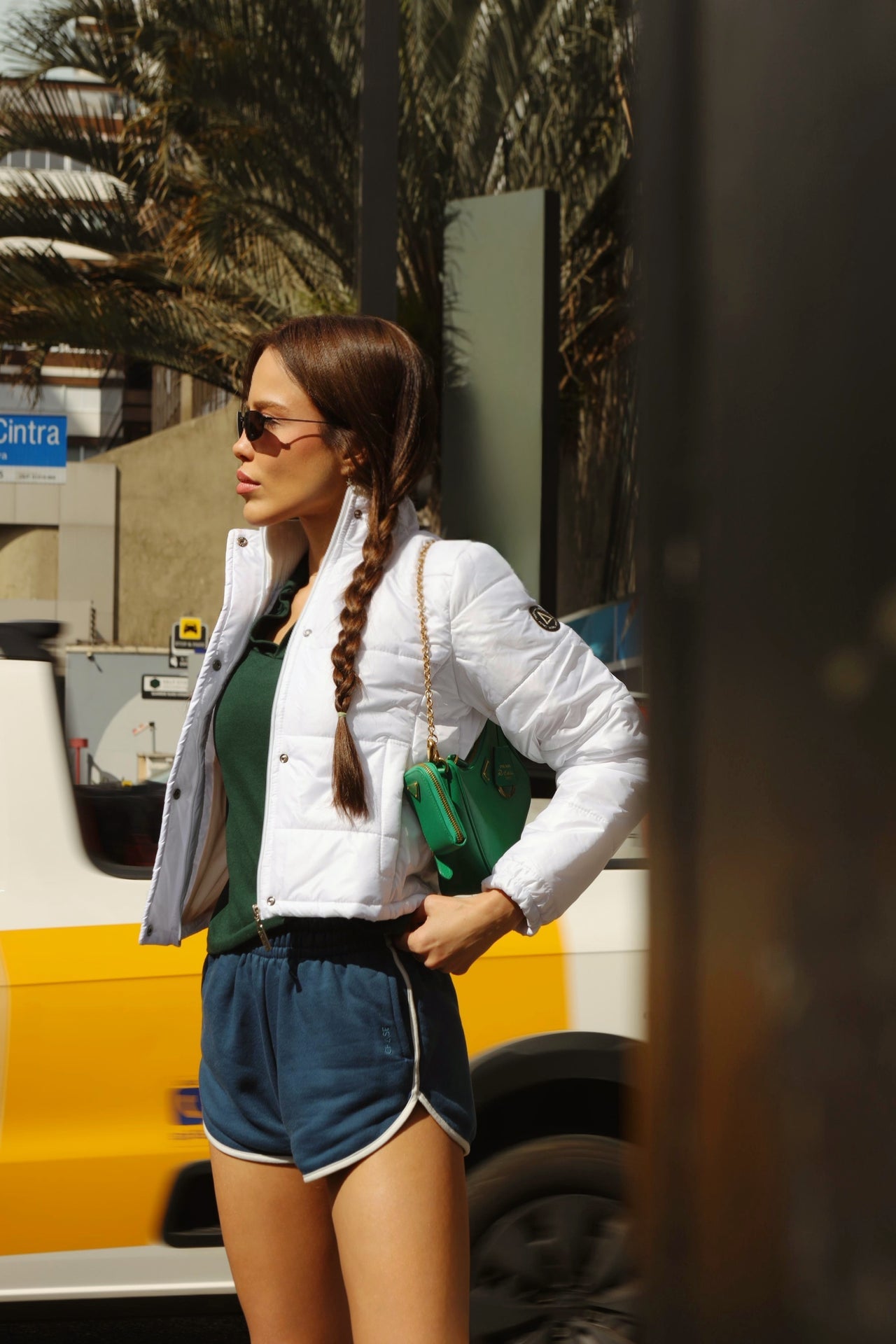 One White Puffer Jacket