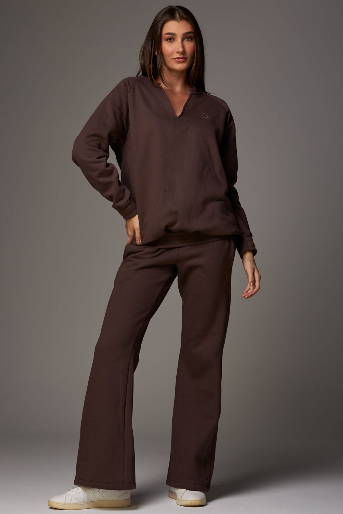 Moletom Straight Flare Dark Brown