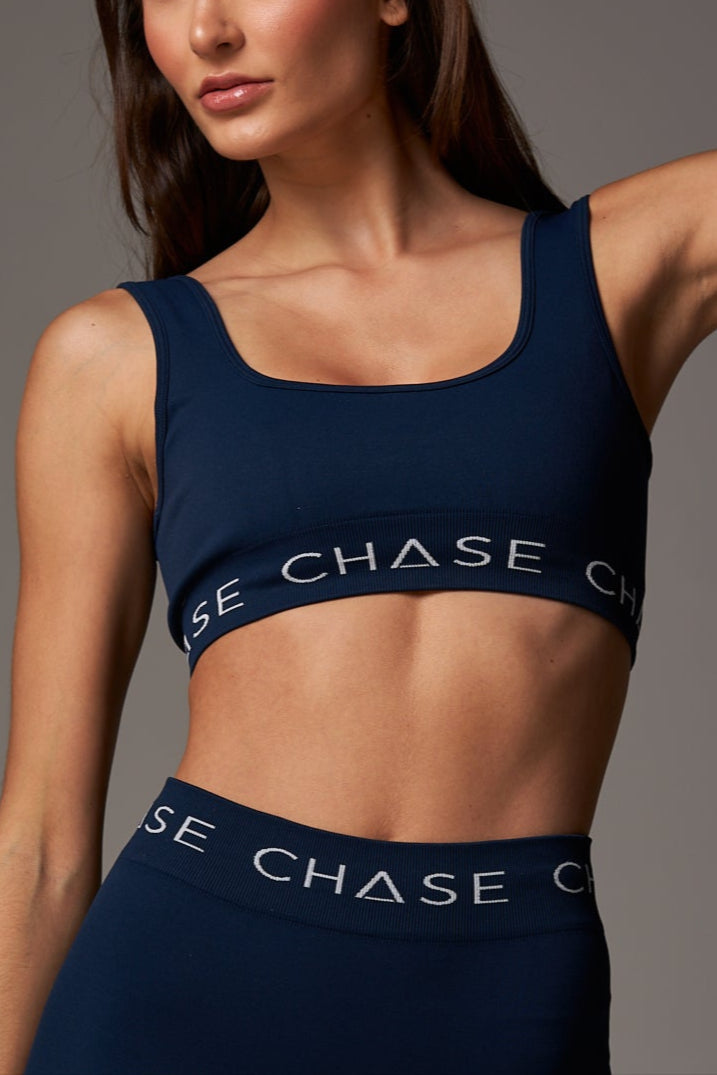 Top Signature Seamless Azul Marinho