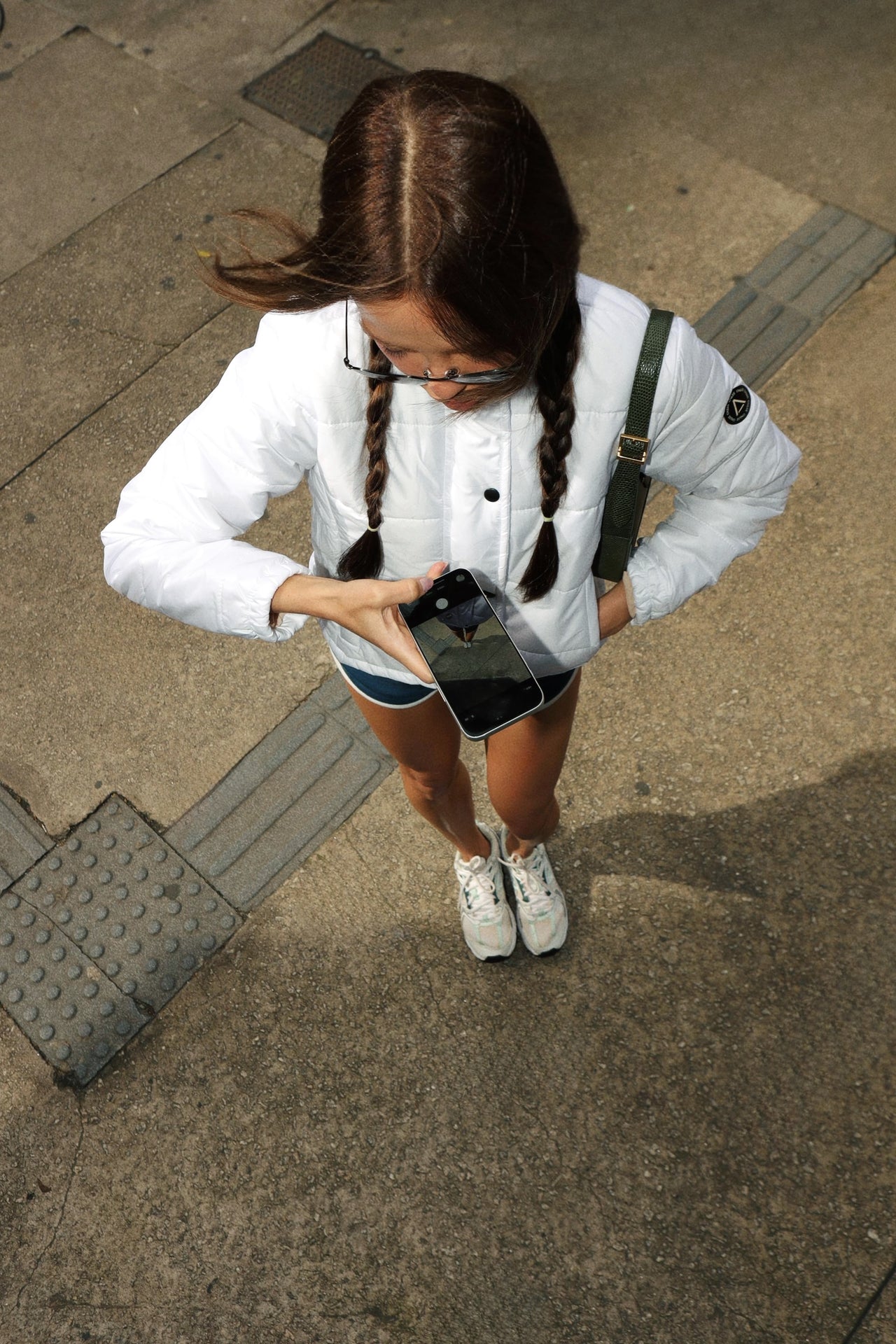 One White Puffer Jacket