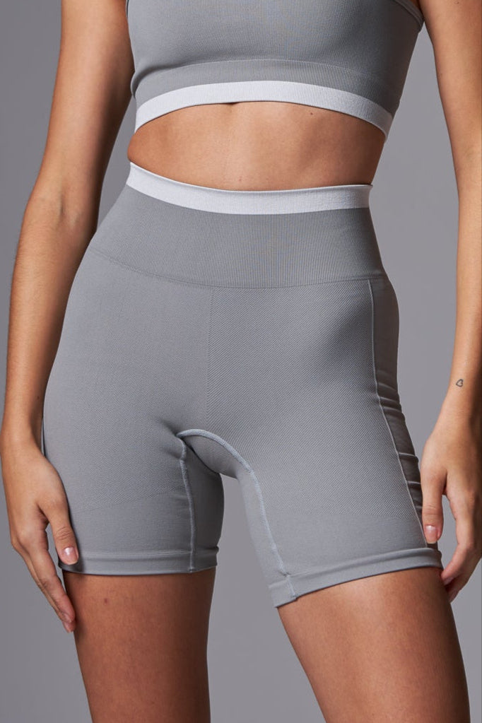 Short Stripe Seamless Dark Grey