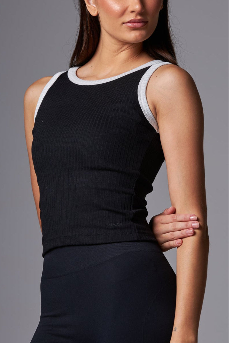 Tank Stripe Black