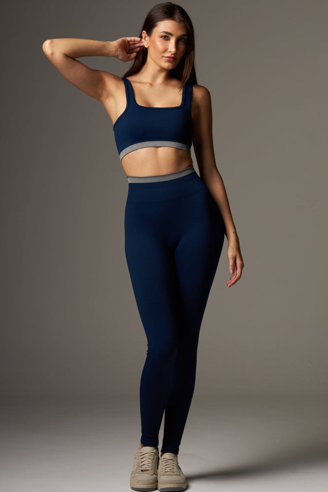 Legging Stripe Seamless Phantom Blue