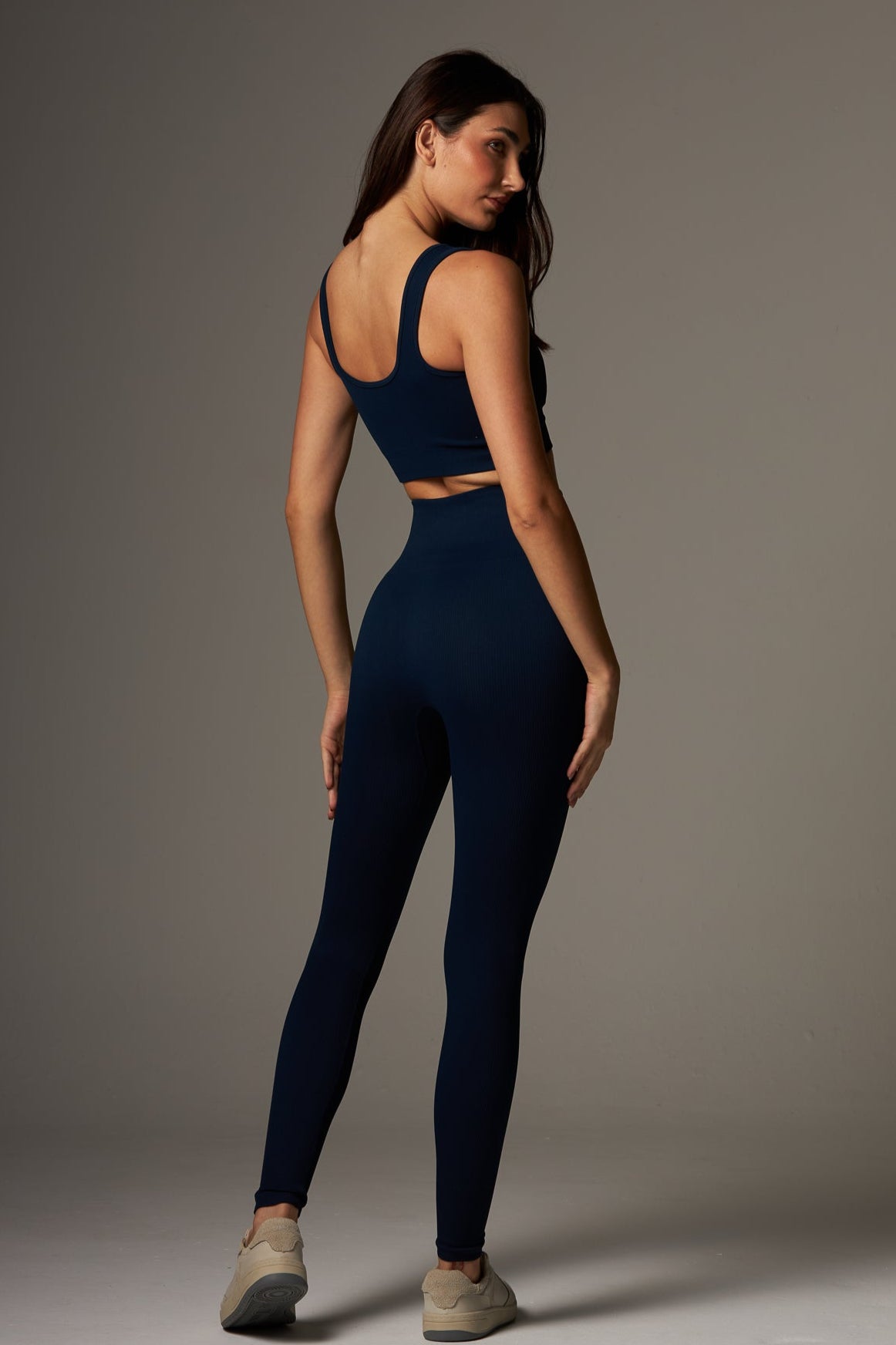 Legging Outsider Seamless Azul Marinho