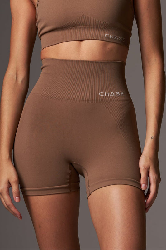 Short Pure Seamless Brown