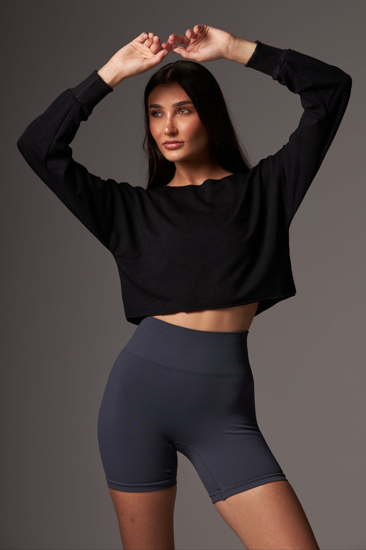 Cropped Over Moletom Black