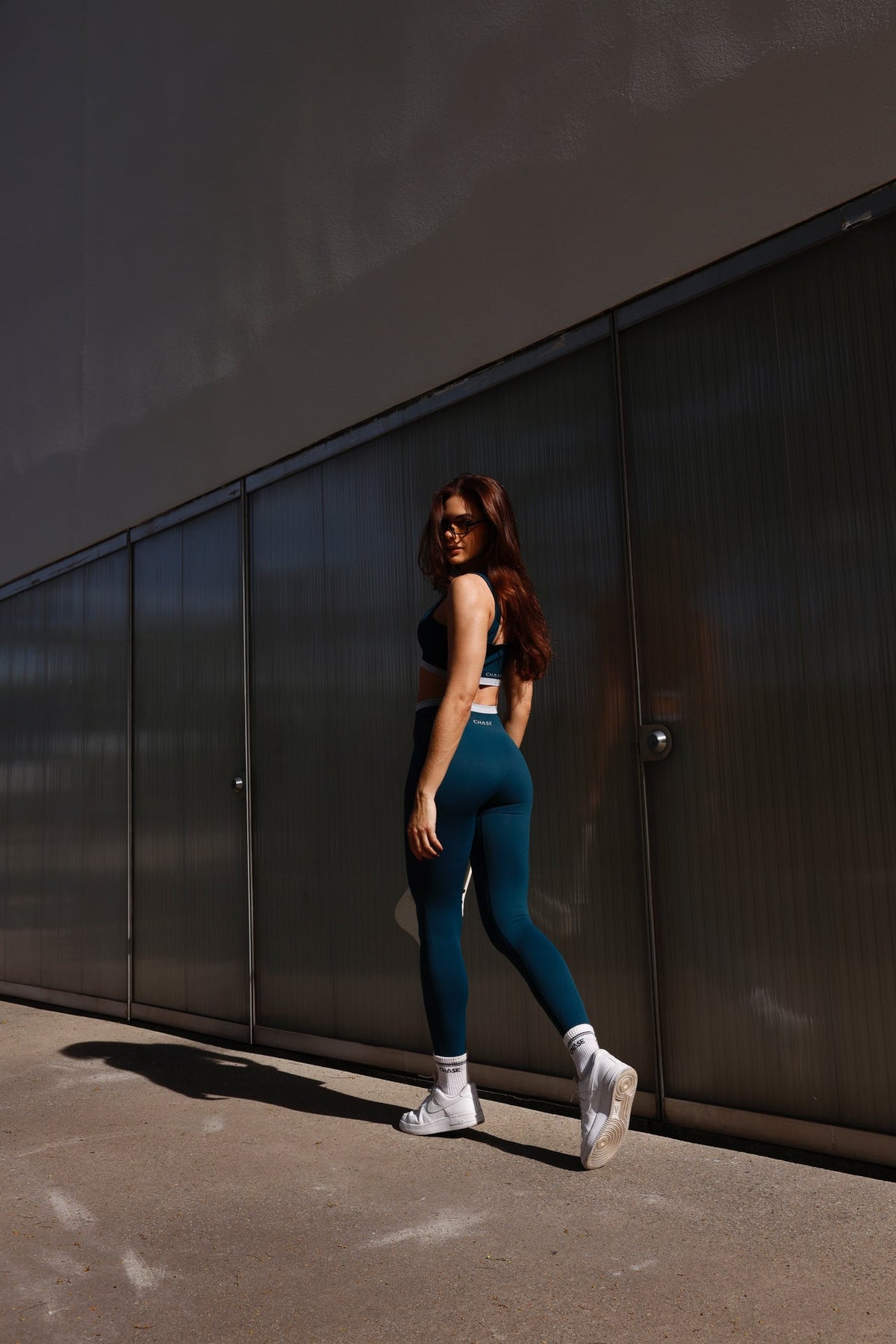 Legging Stripe Seamless Dark Sea