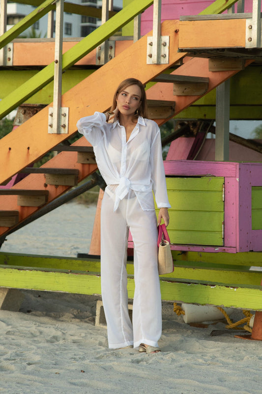 Pants Shadow Silhouette White