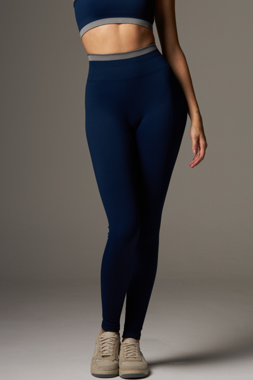 Legging Stripe Seamless Phantom Blue