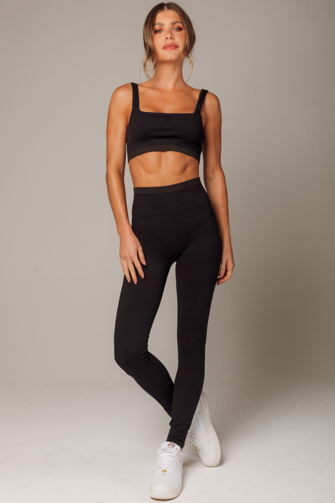 Legging Stripe Seamless Black