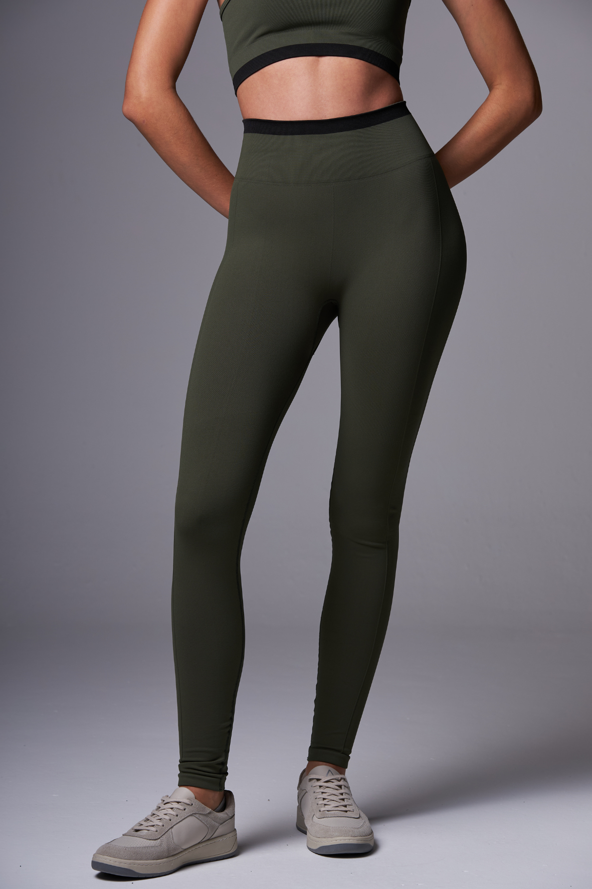 Legging Stripe Seamless Jungle&Black