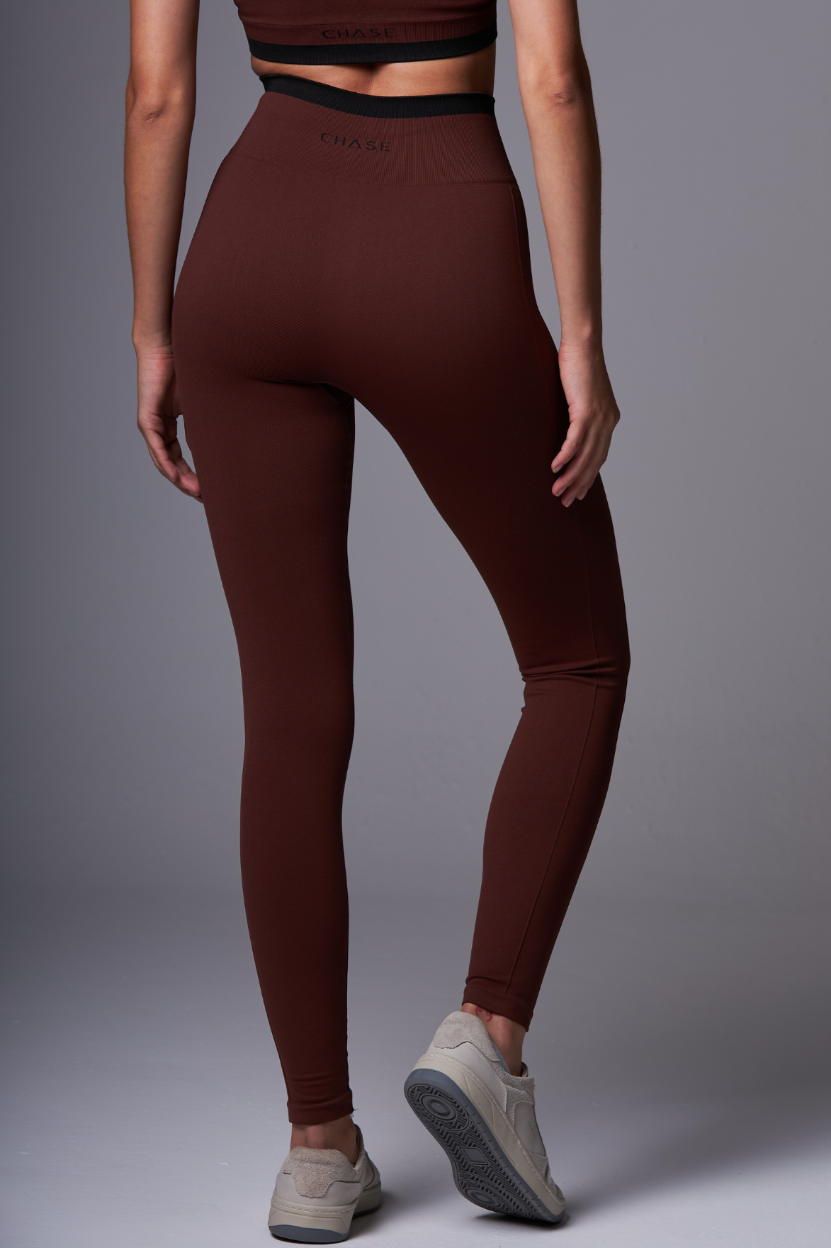 Legging Stripe Seamless DarkBrown&Black