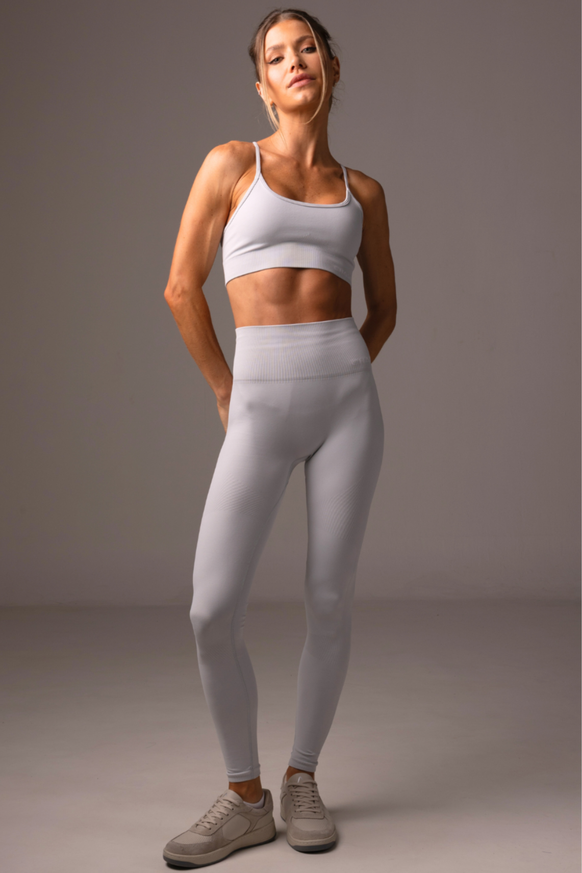 Legging Pure Seamless Gray Violet