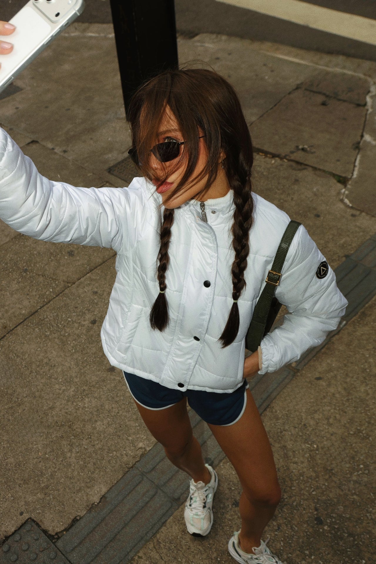 One White Puffer Jacket