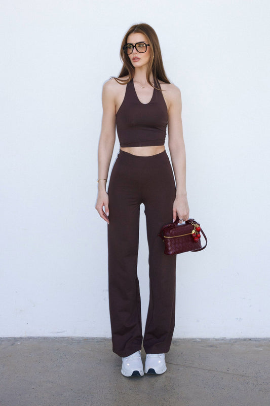 Pants Wide Tailor Chocolate Martini
