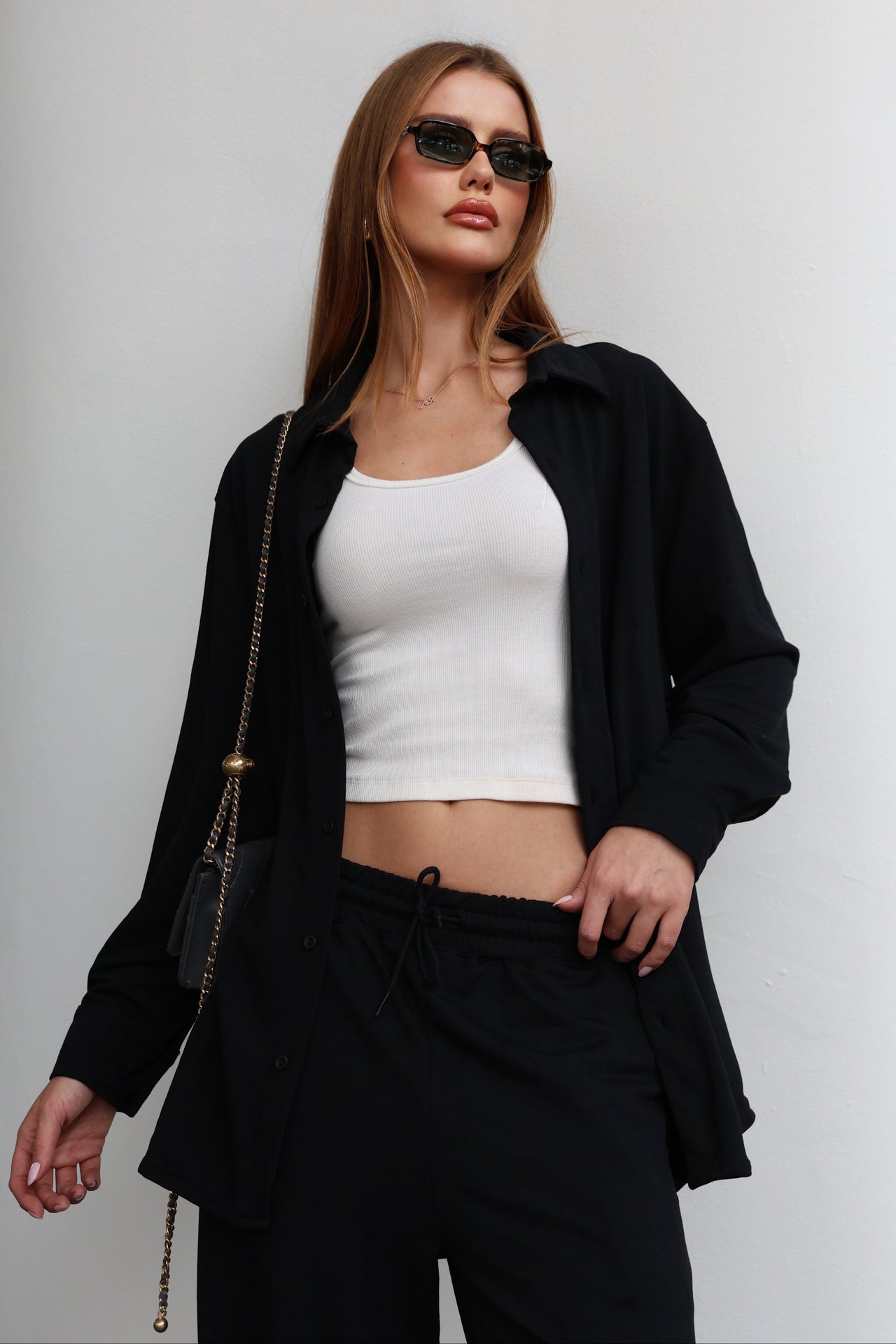 Sweatshirt Boyfriend Black