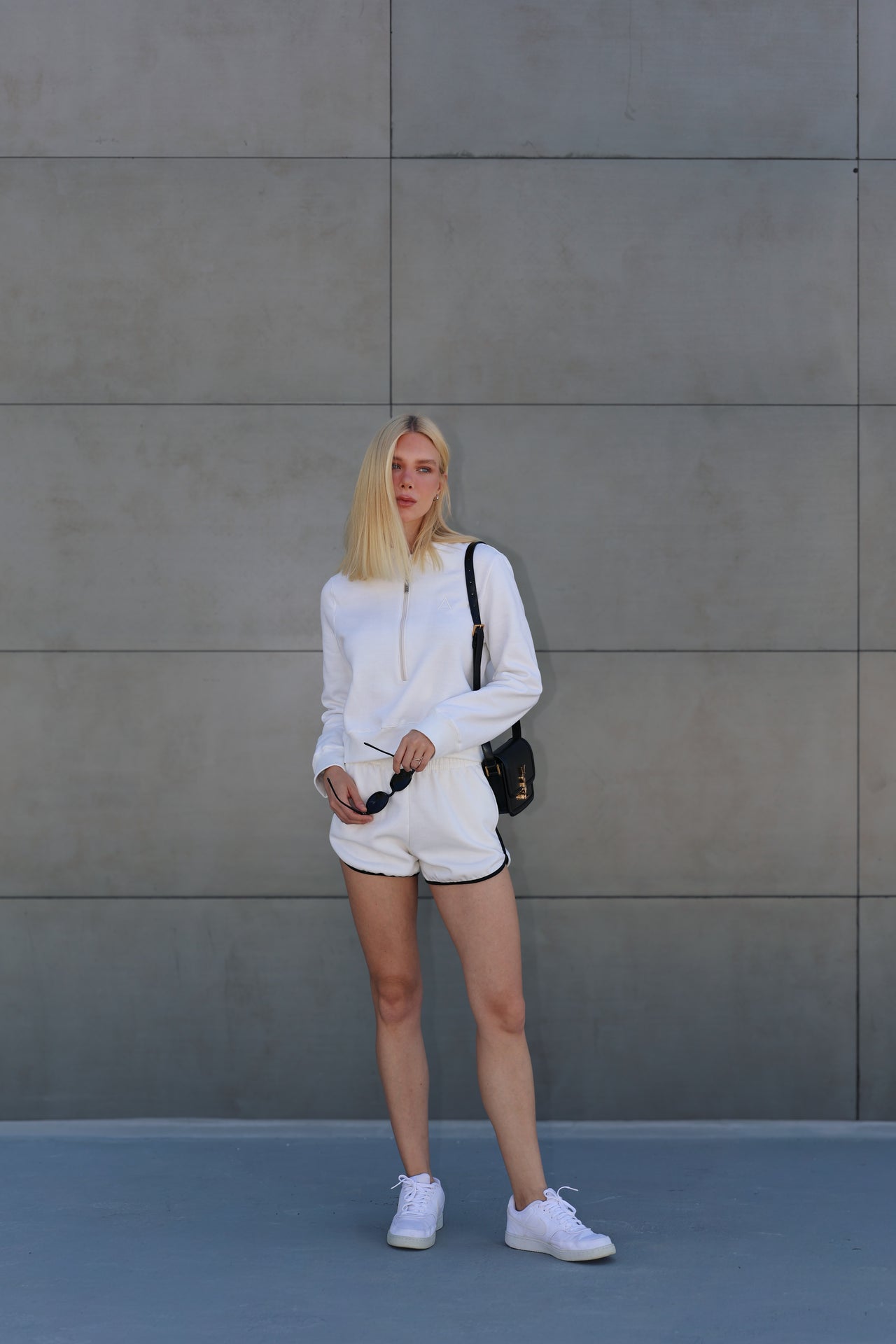 Shorts Classic Moletom Off White