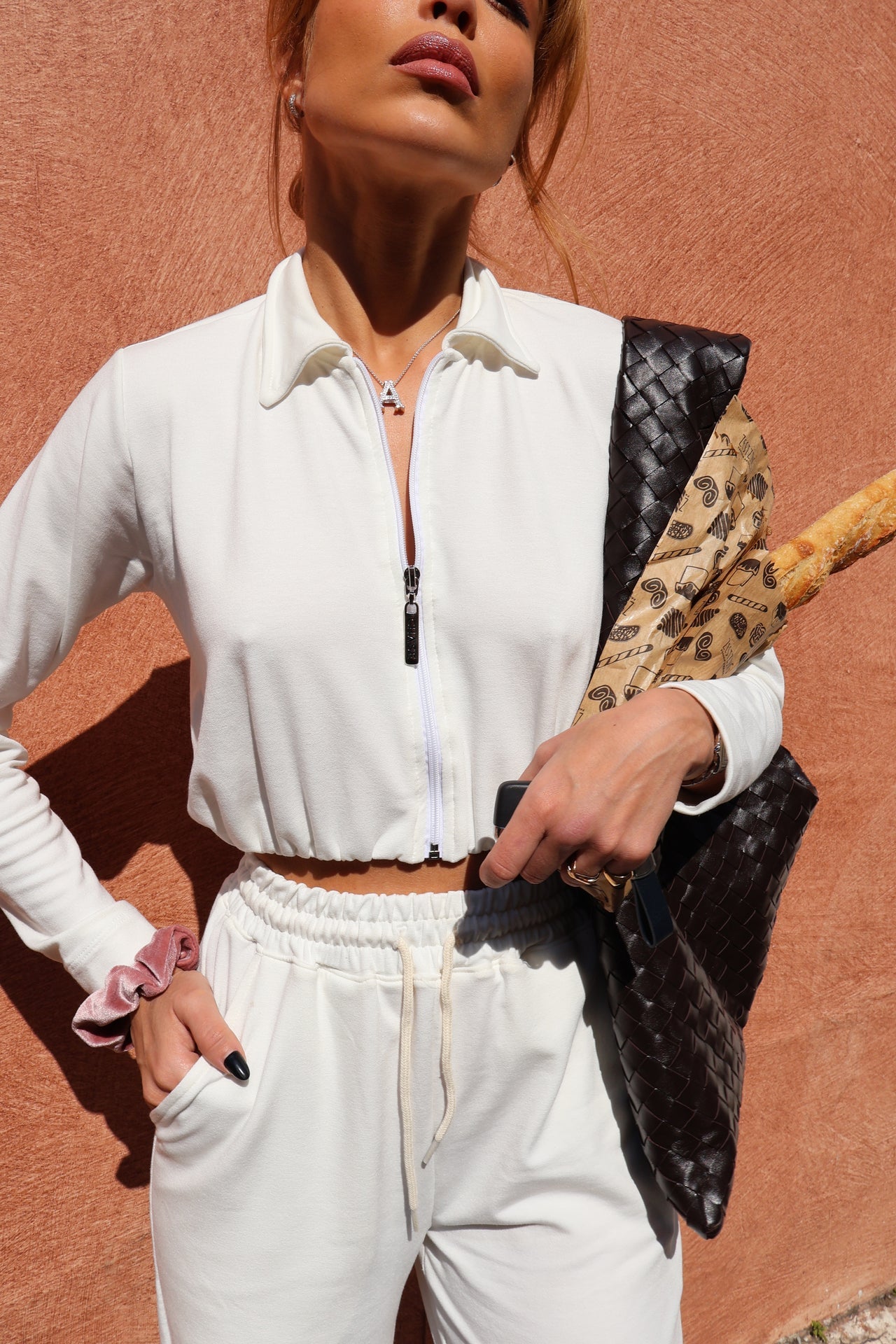 Sweat Middle Bomber Pearl