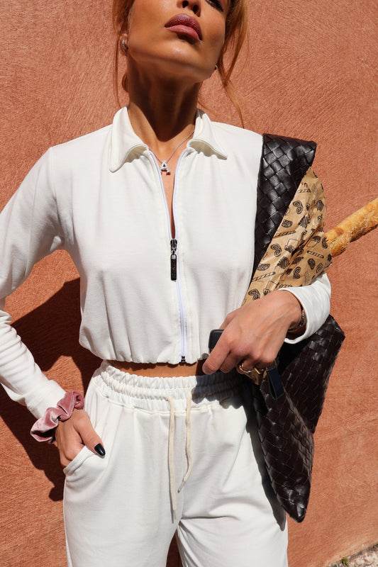 Sweat Middle Bomber Pearl