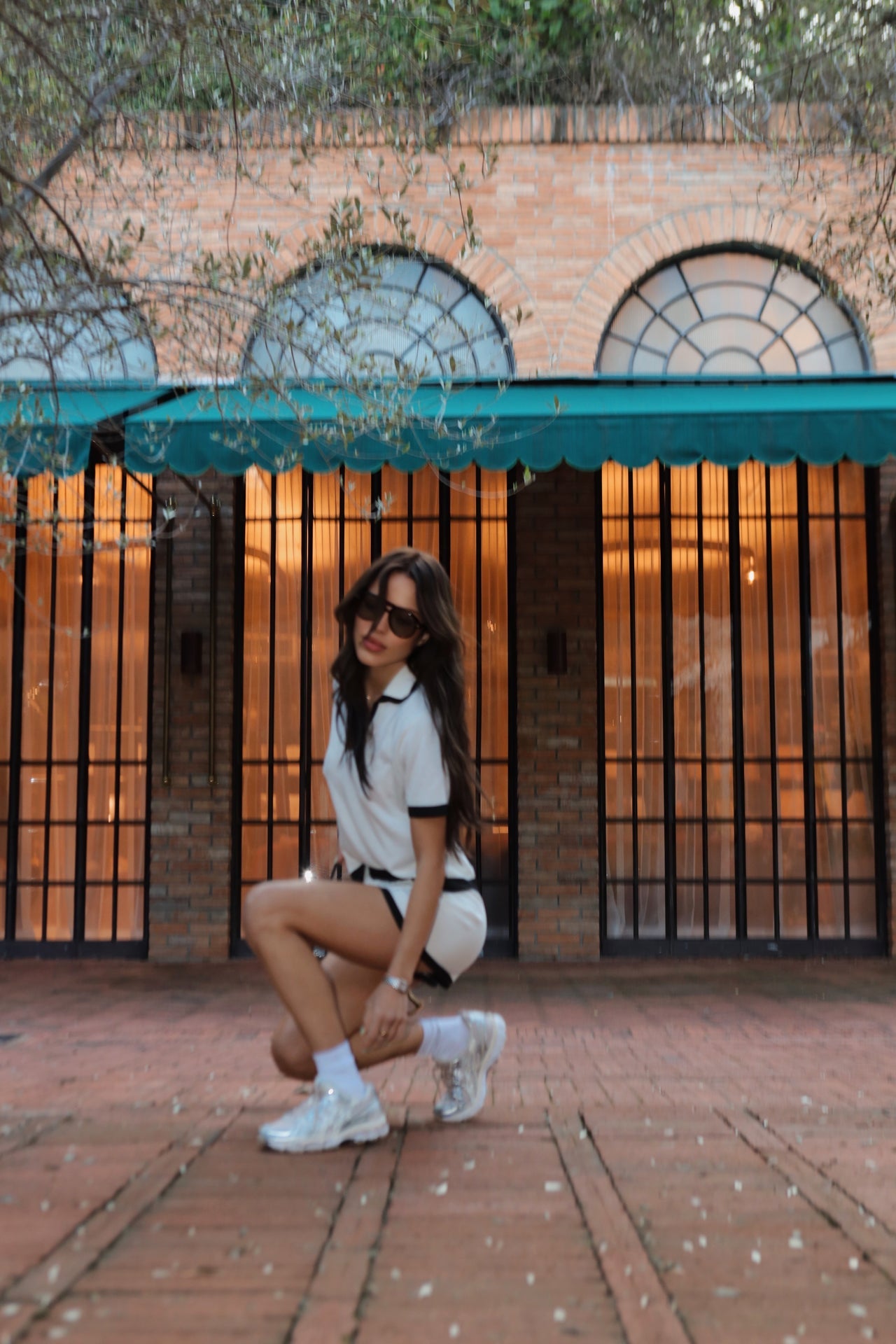 White Knit Polo