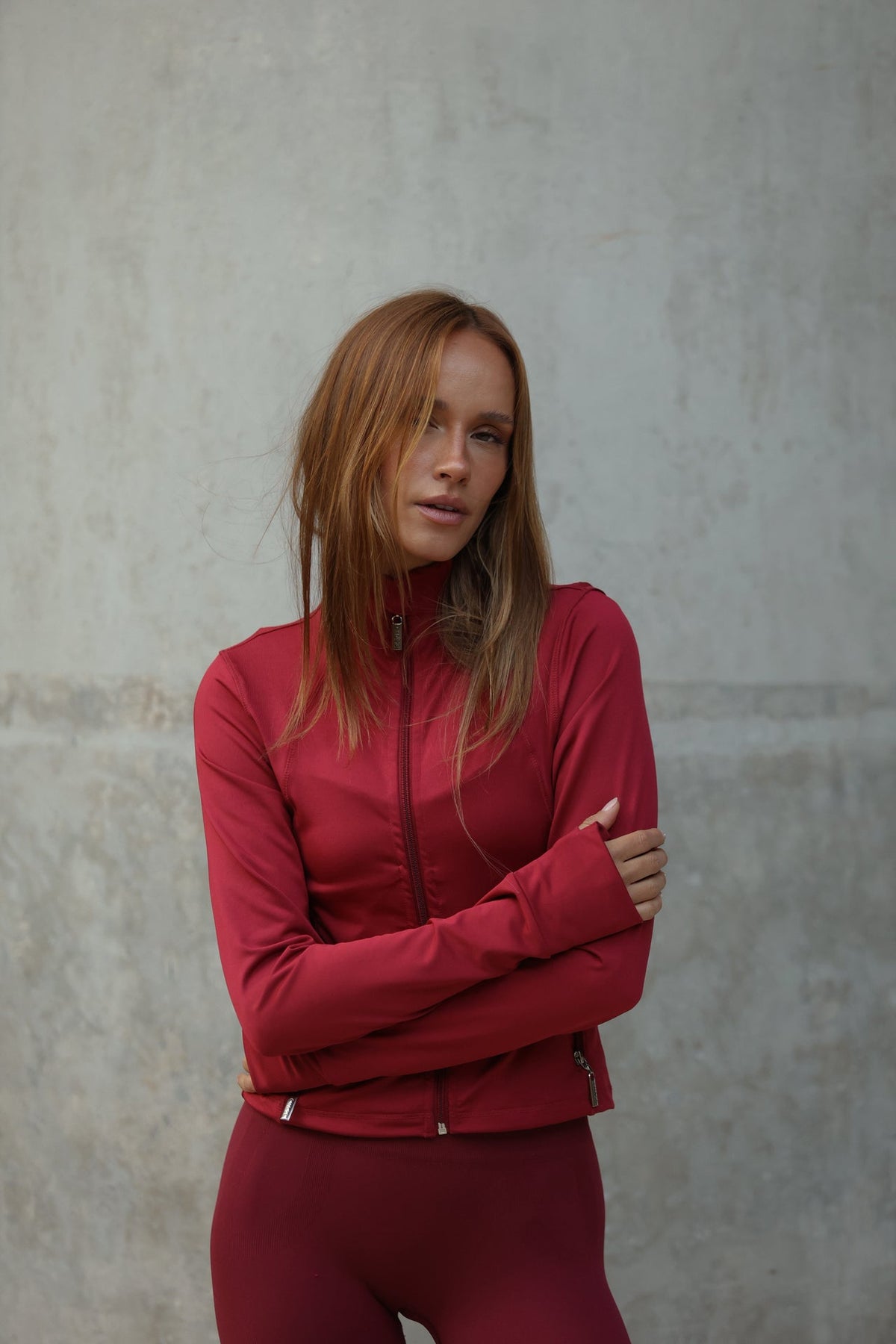 Jacket Zip Tibetan Red