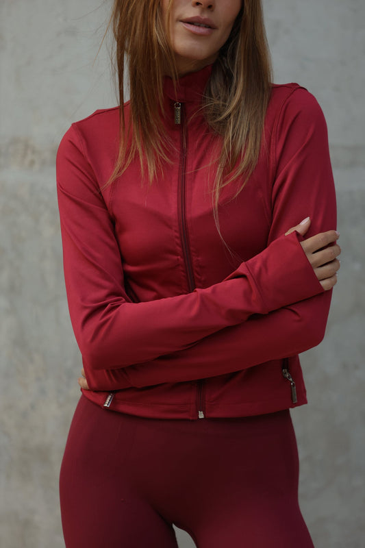 Jacket Zip Tibetan Red