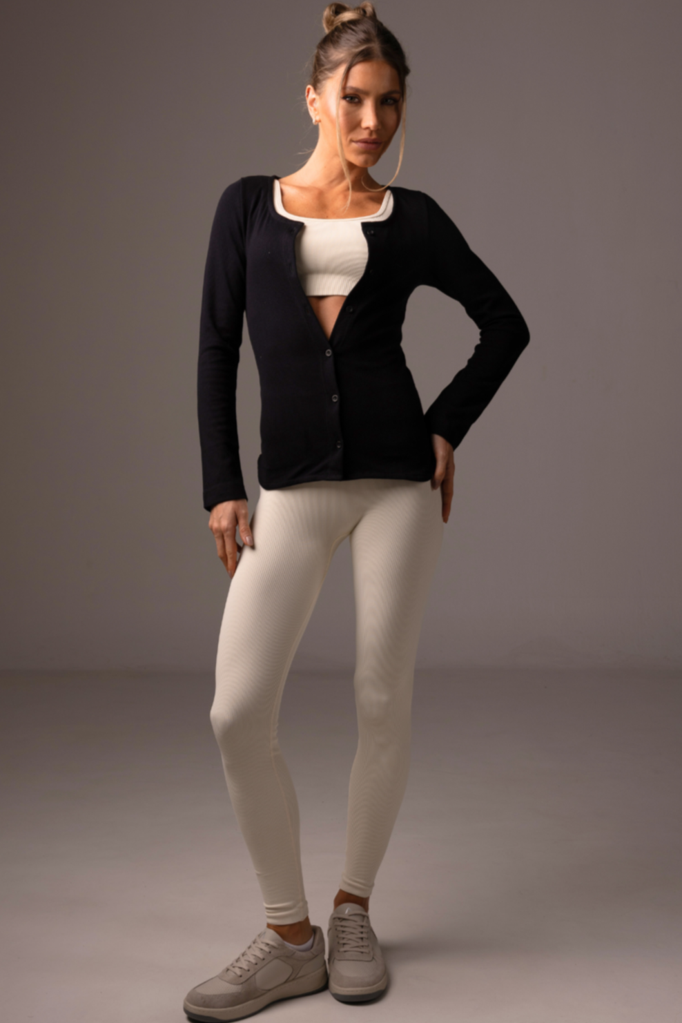 Low Key Cardigan Black