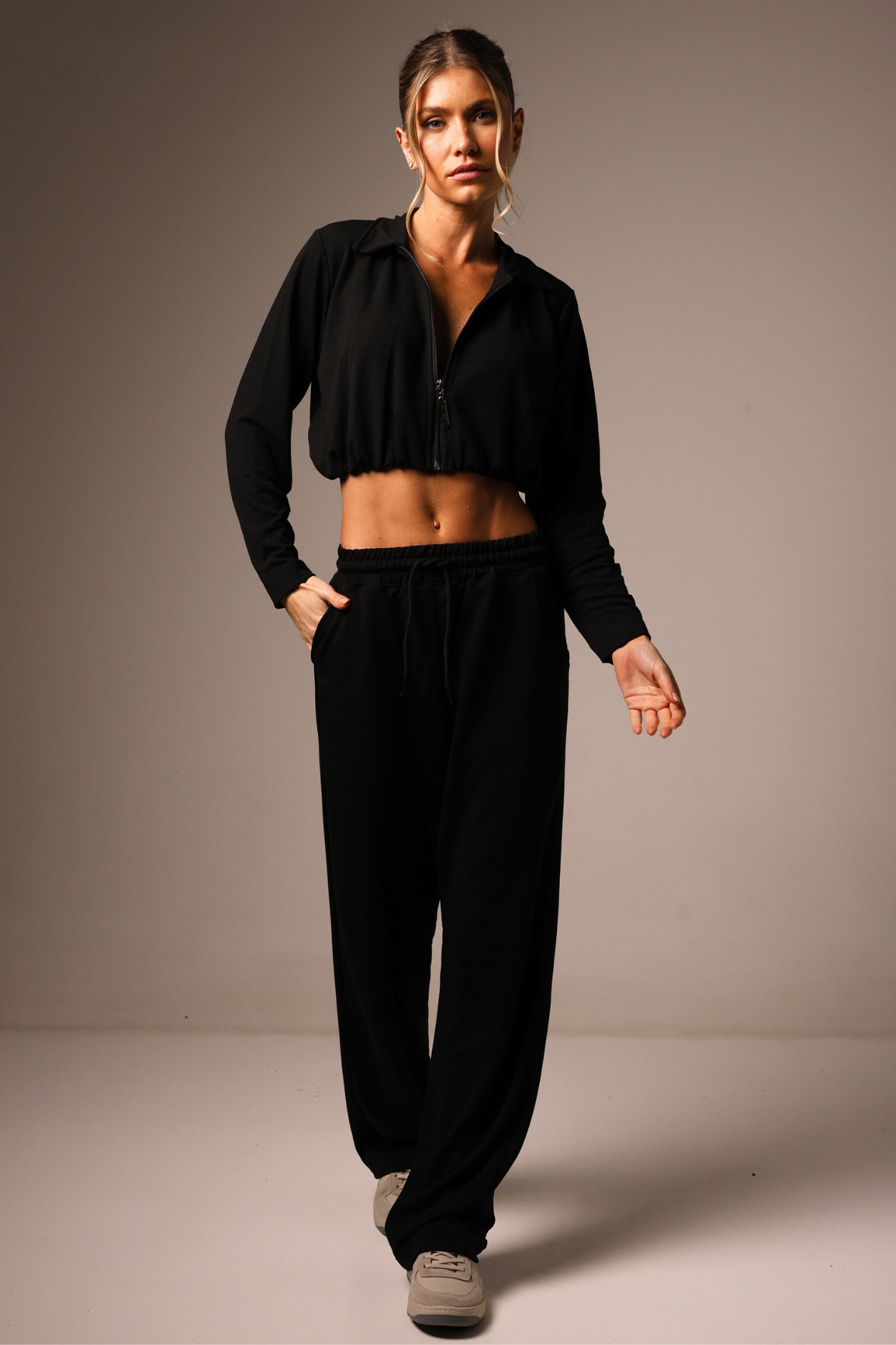 Sweat Middle Bomber Black