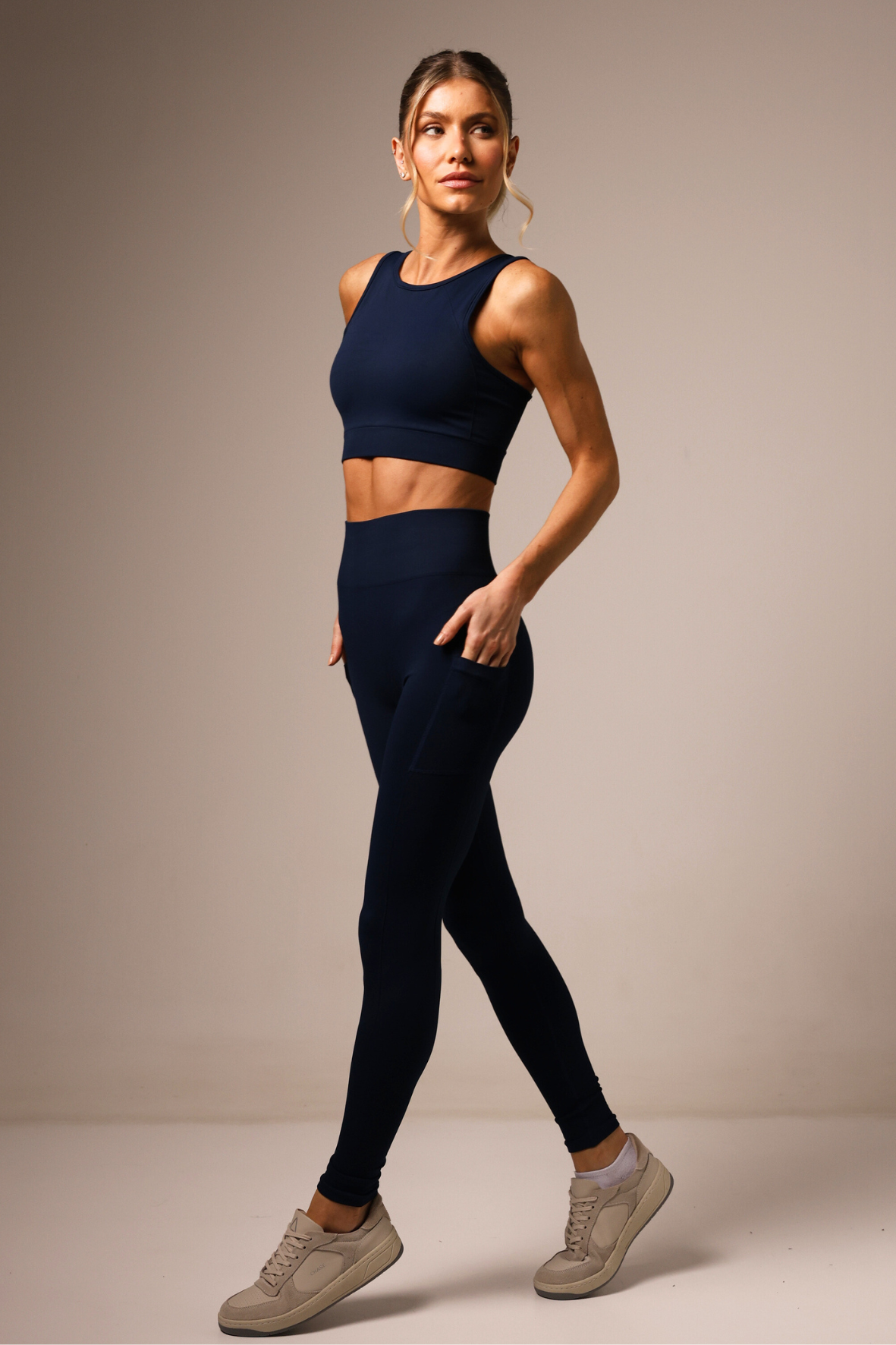 Legging Jockey Seamless Azul Marinho