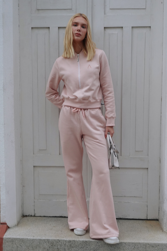 Moletom Zip Light Pink