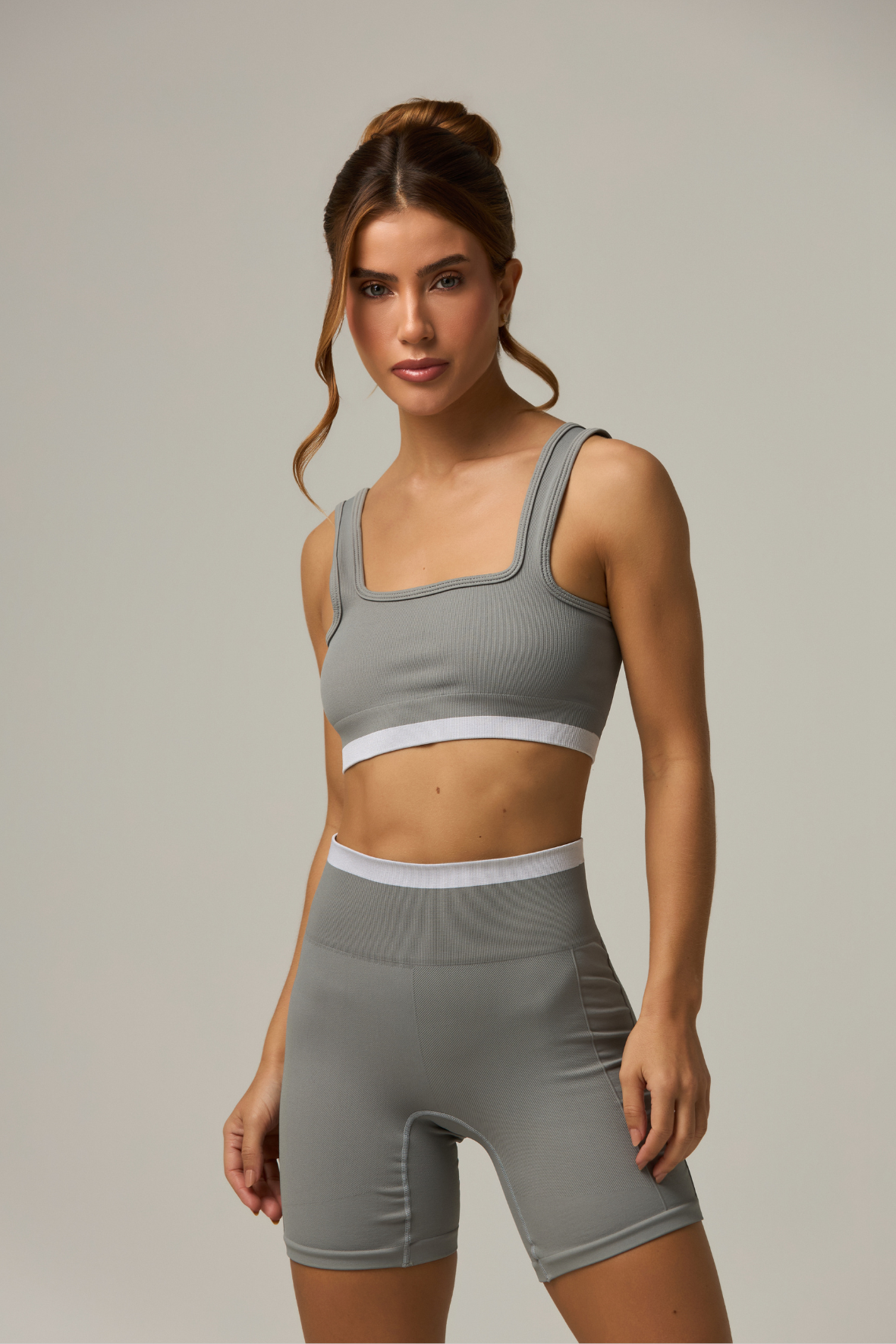 Top Stripe Seamless Dark Grey