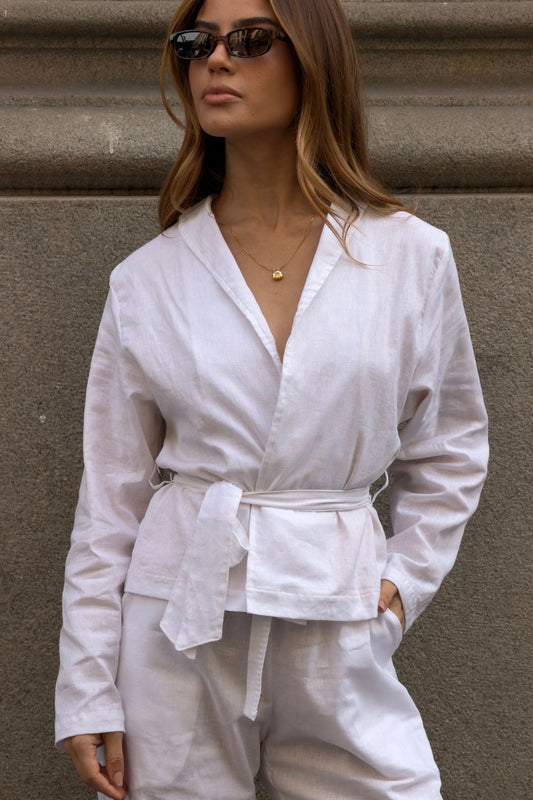 Kimono Linho White