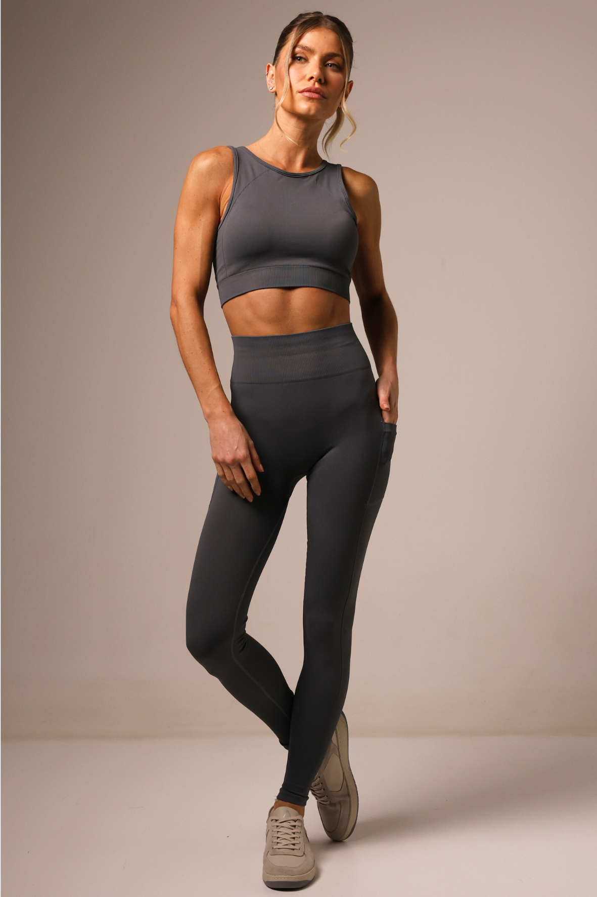 Legging Jockey Seamless Rhodium