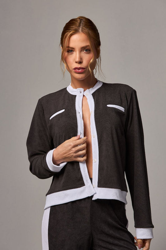 Jacket Cozy Black&White