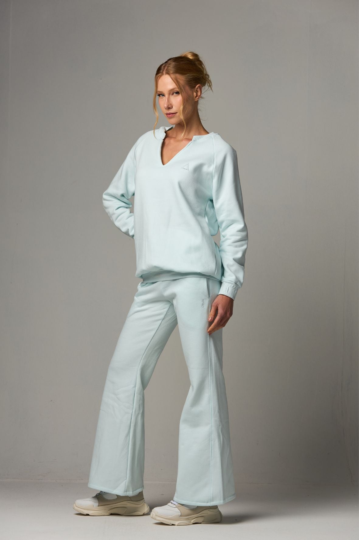 Calça Moletom Straight Flare Ice Melt