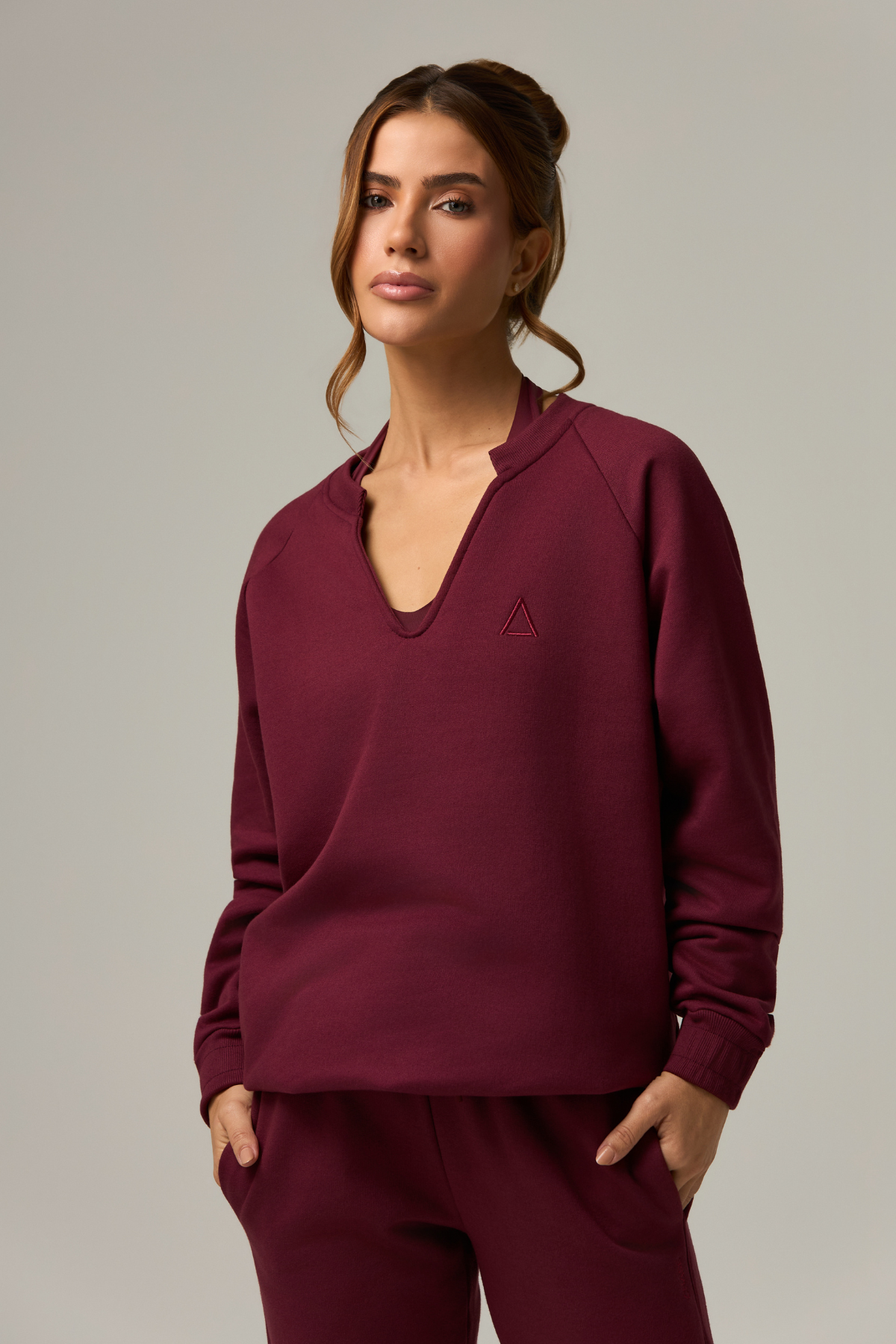 Blusa Moletom Gentle Burgundy