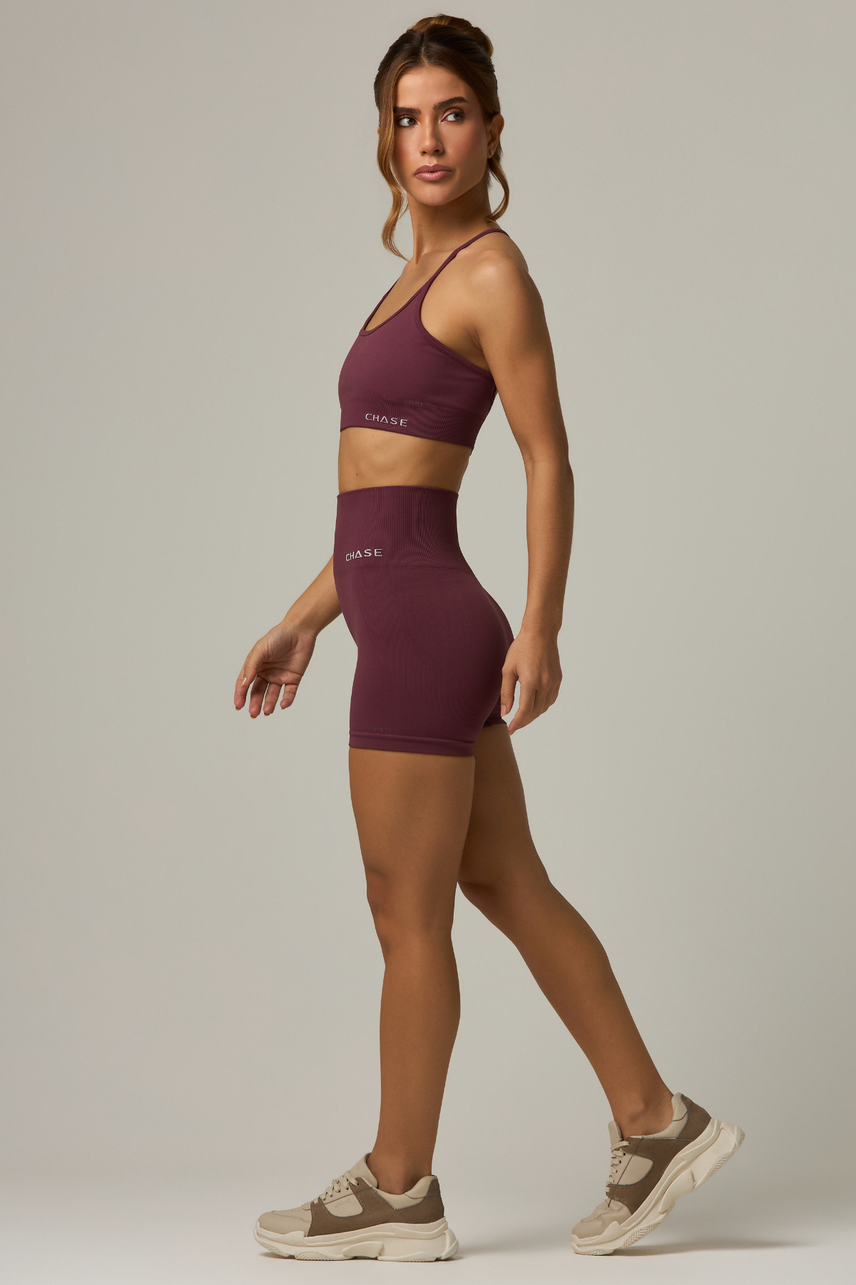 Short Pure Seamless Burgundy