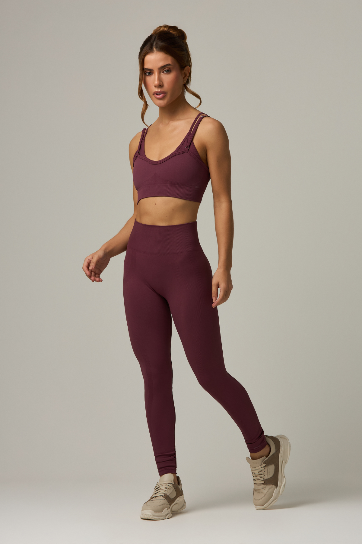 Legging Caos Seamless Burgundy