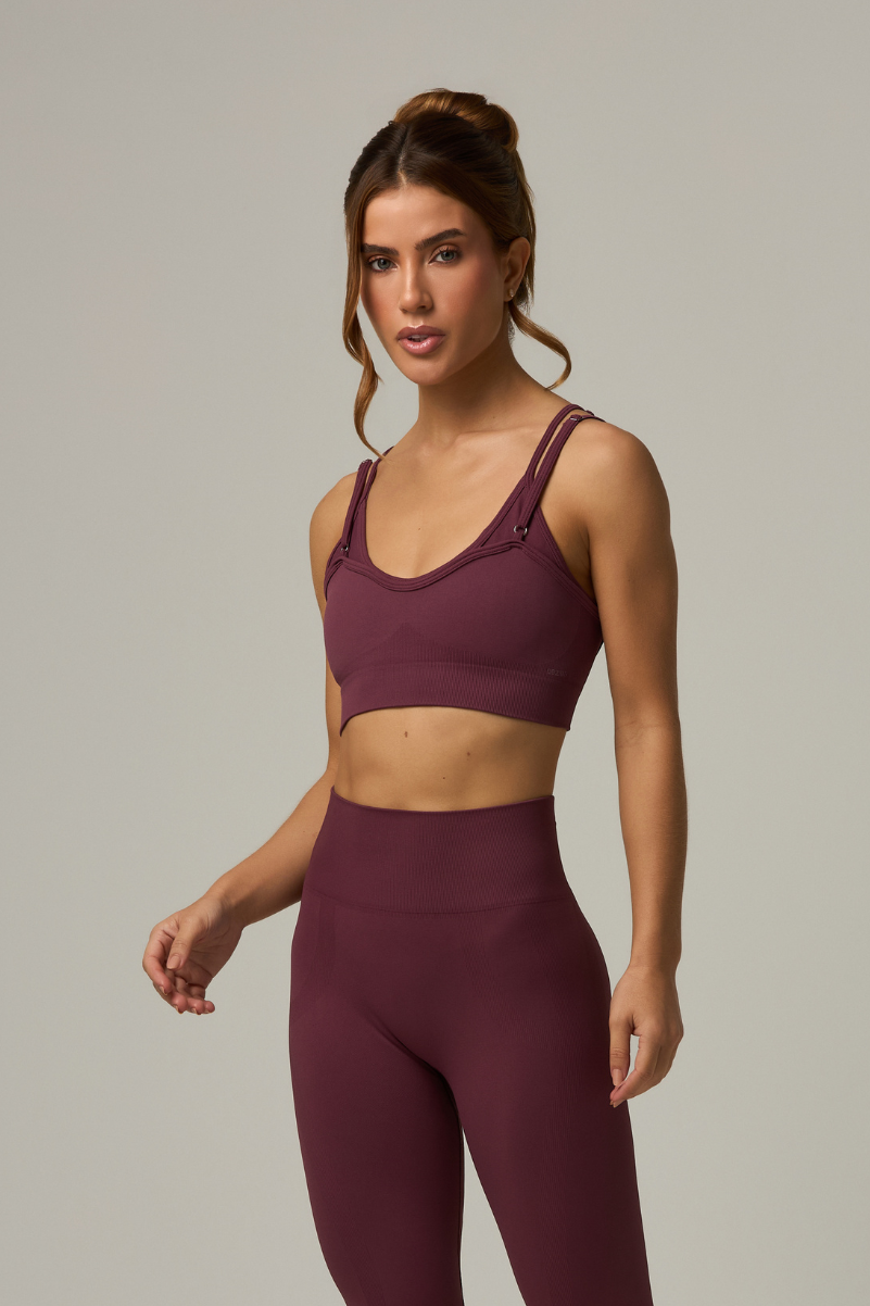 Top Caos Seamless Burgundy