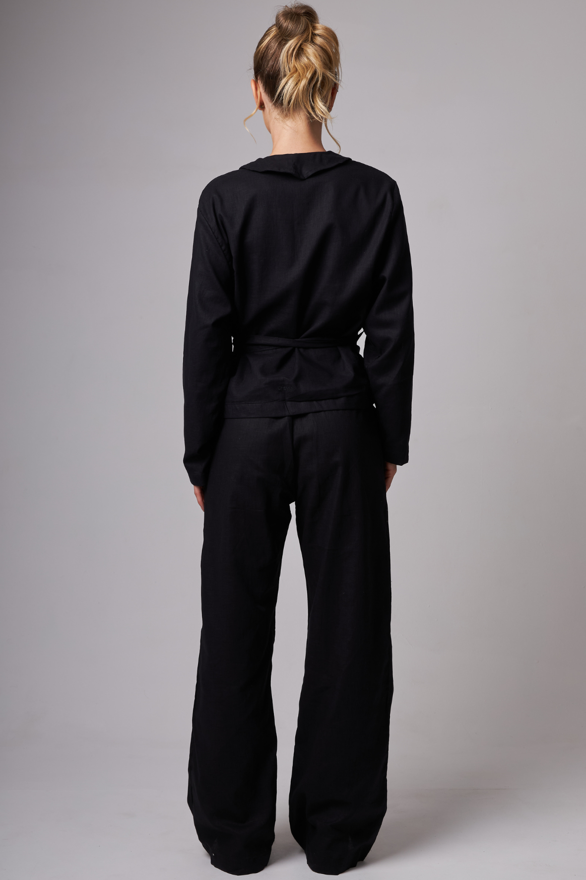 Wide leg Linho Black