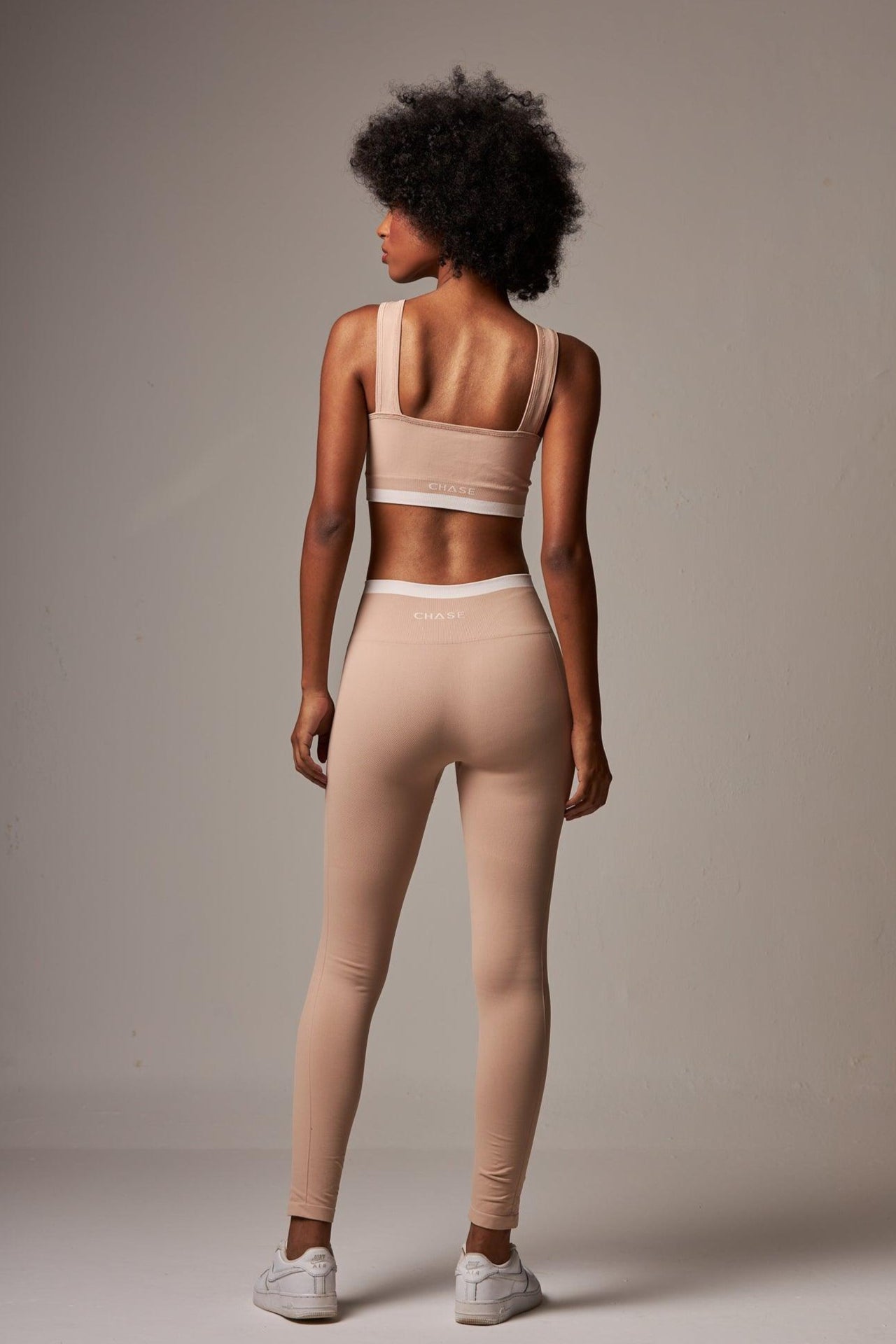 Legging Stripe Seamless Brown Nude - chasebrasil.com