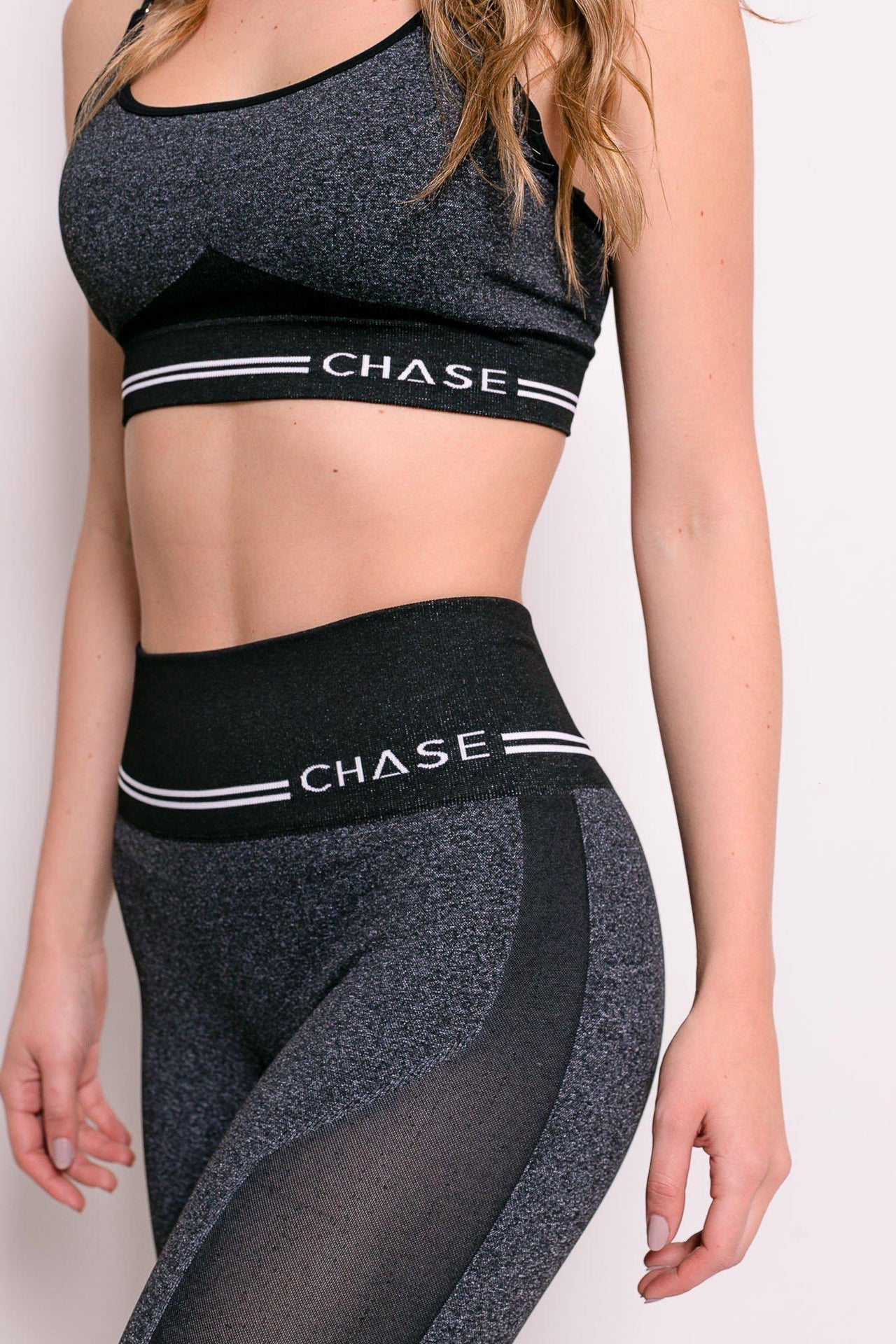 Legging Track Seamless Cinza Escuro - chasebrasil.com